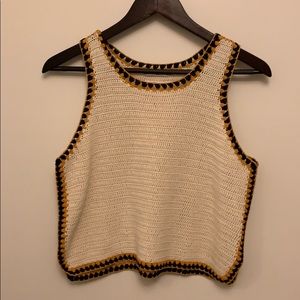 Mango handmade knitted crop top